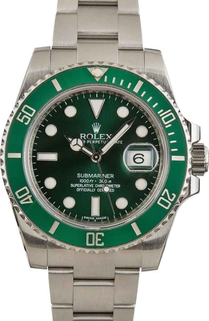 Pre-Owned Rolex Submariner 116610LV Green Hulk